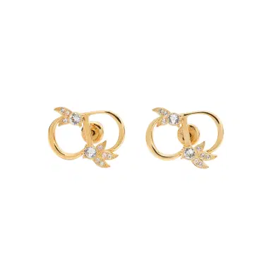 Dior CD Mini Lily Stud Earrings | Thumbnail 1 Dior CD Mini Lily Stud Earrings | Thumbnail 1