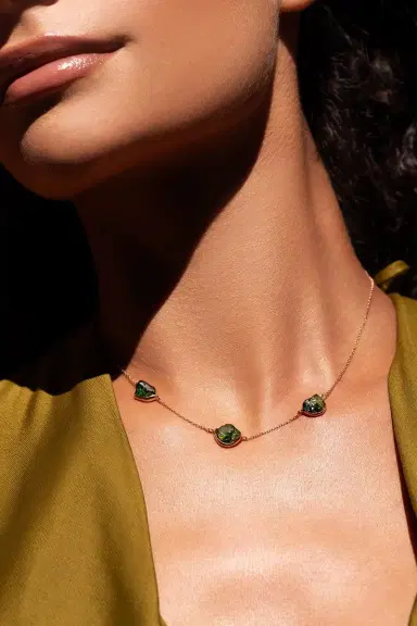 CLARA CHEHAB Green Tourmaline Sequence Necklace | Thumbnail 2 CLARA CHEHAB Green Tourmaline Sequence Necklace | Thumbnail 2