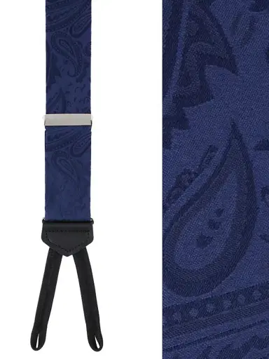Trafalgar Men Banbury Paisley Silk Suspenders | Thumbnail 2 Trafalgar Men Banbury Paisley Silk Suspenders | Thumbnail 2