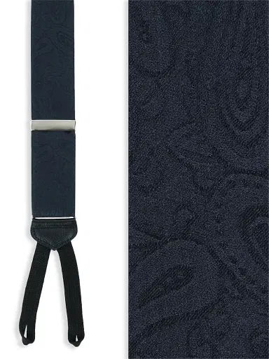 Trafalgar Men Banbury Paisley Silk Suspenders | Thumbnail 3 Trafalgar Men Banbury Paisley Silk Suspenders | Thumbnail 3