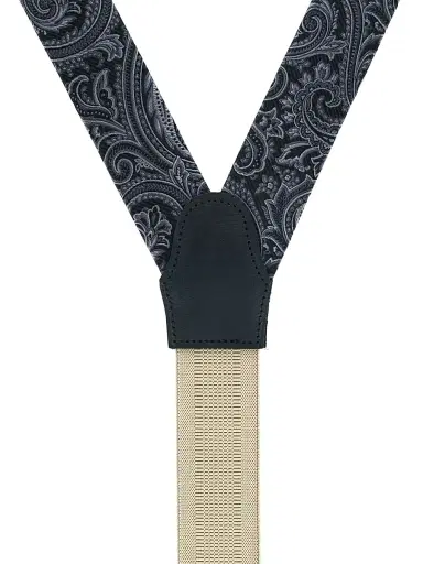 Trafalgar Men Sobee Paisley Silk Suspenders | Thumbnail 2 Trafalgar Men Sobee Paisley Silk Suspenders | Thumbnail 2
