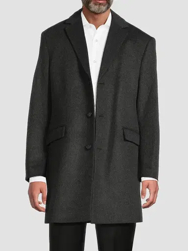 Saks Fifth Avenue Men's COLLECTION Fashion Wool-Cashmere Top Coat | Thumbnail 6 Saks Fifth Avenue Men's COLLECTION Fashion Wool-Cashmere Top Coat | Thumbnail 6