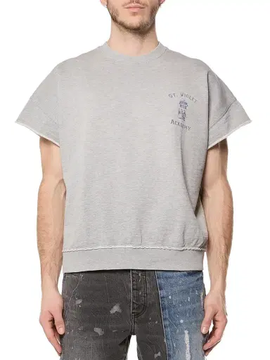 Purple Brand Men's Crewneck Slub Cotton Muscle T-Shirt | Thumbnail 1 Purple Brand Men's Crewneck Slub Cotton Muscle T-Shirt | Thumbnail 1