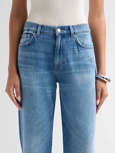 Le Jean Women's 90's Faded Wash Straight Jeans | Thumbnail 5 Le Jean Women's 90's Faded Wash Straight Jeans | Thumbnail 5