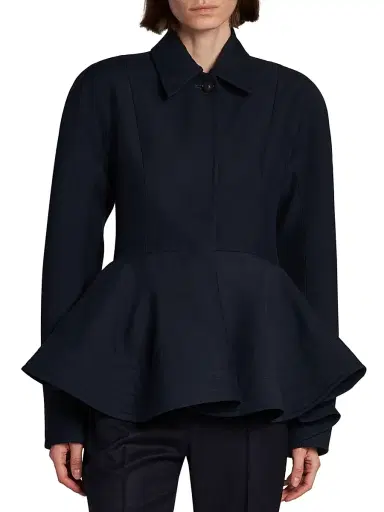 Stella McCartney Women's Wool-Blend Peplum Jacket | Thumbnail 3 Stella McCartney Women's Wool-Blend Peplum Jacket | Thumbnail 3