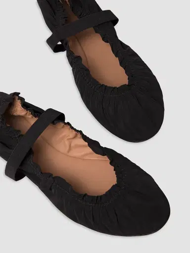 Odissì Women's Flora Ruched Ballet Flats | Thumbnail 4 Odissì Women's Flora Ruched Ballet Flats | Thumbnail 4