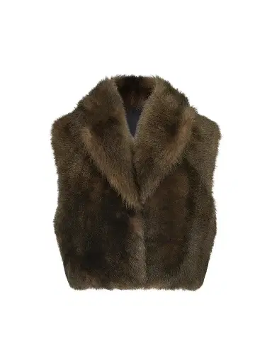 Brunello Cucinelli Women's Soft Shearling Vest | Thumbnail 1 Brunello Cucinelli Women's Soft Shearling Vest | Thumbnail 1