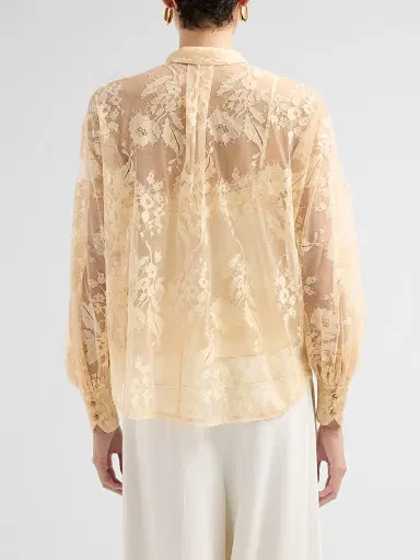 Zimmermann Women's Valiant Lace Pussy Bow Blouse | Thumbnail 3 Zimmermann Women's Valiant Lace Pussy Bow Blouse | Thumbnail 3