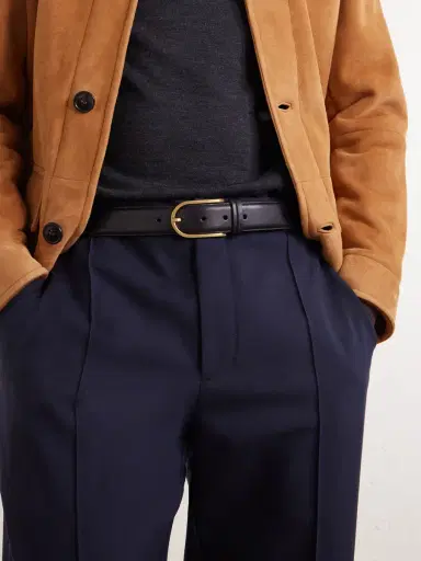 Zegna 3.2cm Leather Belt - Men | Thumbnail 2 Zegna 3.2cm Leather Belt - Men | Thumbnail 2