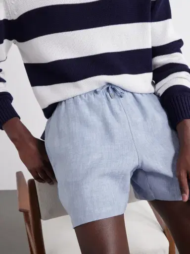 Ralph Lauren Purple Label Amalfi Straight-Leg Drawstring Linen-Blend Shorts - Men | Thumbnail 5 Ralph Lauren Purple Label Amalfi Straight-Leg Drawstring Linen-Blend Shorts - Men | Thumbnail 5