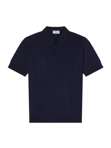 John Smedley Croall Ribbed Merino Wool Polo Shirt - Men | Thumbnail 1 John Smedley Croall Ribbed Merino Wool Polo Shirt - Men | Thumbnail 1