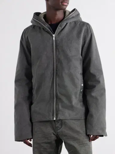 DRKSHDW by Rick Owens Gimp Cotton-Canvas Blouson Jacket - Men | Thumbnail 3 DRKSHDW by Rick Owens Gimp Cotton-Canvas Blouson Jacket - Men | Thumbnail 3