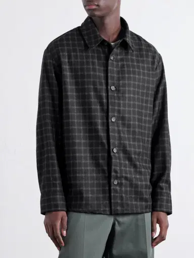 A.P.C. Bobby Checked Wool-Blend Twill Shirt - Men | Thumbnail 3 A.P.C. Bobby Checked Wool-Blend Twill Shirt - Men | Thumbnail 3
