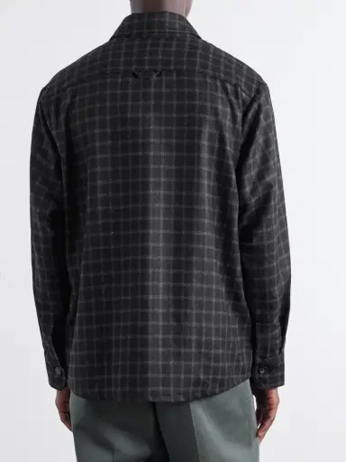 A.P.C. Bobby Checked Wool-Blend Twill Shirt - Men | Thumbnail 4 A.P.C. Bobby Checked Wool-Blend Twill Shirt - Men | Thumbnail 4