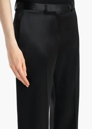 Khaite Hunter Pant In Black Satin | Thumbnail 5 Khaite Hunter Pant In Black Satin | Thumbnail 5