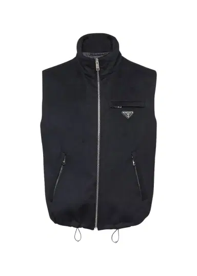 Prada Men's Solid Cashmere-Blend Vest | Thumbnail 1 Prada Men's Solid Cashmere-Blend Vest | Thumbnail 1