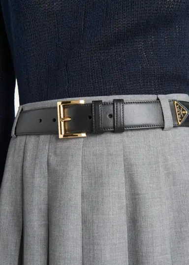 Prada City Calf Leather Belt | Thumbnail 2 Prada City Calf Leather Belt | Thumbnail 2