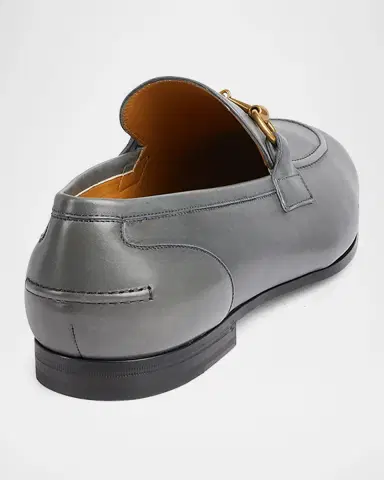 Gucci Men's Jordaan Leather Loafers | Thumbnail 3 Gucci Men's Jordaan Leather Loafers | Thumbnail 3