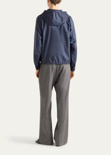 Prada Men's Re-Nylon Hooded Jacket | Thumbnail 3 Prada Men's Re-Nylon Hooded Jacket | Thumbnail 3