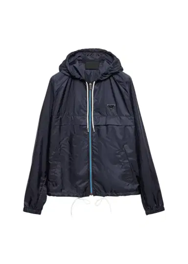 Prada Men's Re-Nylon Hooded Jacket | Thumbnail 1 Prada Men's Re-Nylon Hooded Jacket | Thumbnail 1