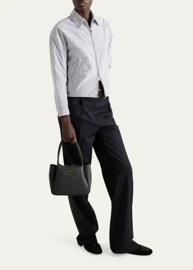 Prada Soft Leather Shoulder Bag | Thumbnail 5 Prada Soft Leather Shoulder Bag | Thumbnail 5