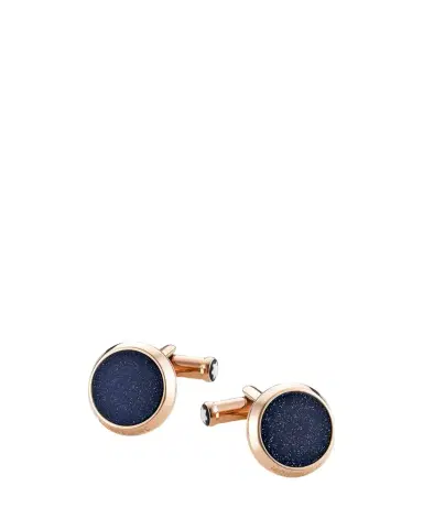 Montblanc Men's Meisterstuck Round Stone Cufflinks | Thumbnail 1 Montblanc Men's Meisterstuck Round Stone Cufflinks | Thumbnail 1
