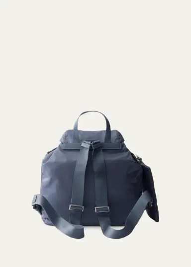 Prada Vela Leather-Trim Re-Nylon Backpack | Thumbnail 6 Prada Vela Leather-Trim Re-Nylon Backpack | Thumbnail 6