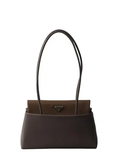 Prada Leather & Re-Nylon Flap Shoulder Bag | Thumbnail 1 Prada Leather & Re-Nylon Flap Shoulder Bag | Thumbnail 1