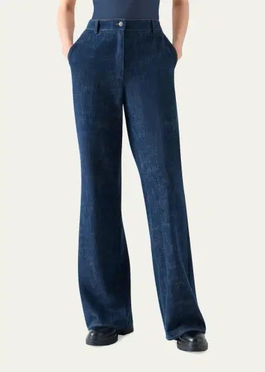 Akris punto Celia Denim Winter Pants | Thumbnail 6 Akris punto Celia Denim Winter Pants | Thumbnail 6