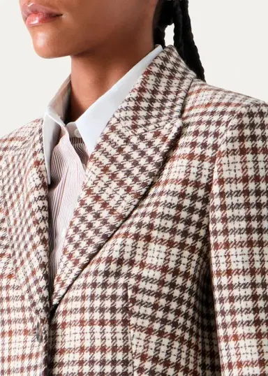 Akris punto Tweed Check Wool-Blend Blazer | Thumbnail 5 Akris punto Tweed Check Wool-Blend Blazer | Thumbnail 5