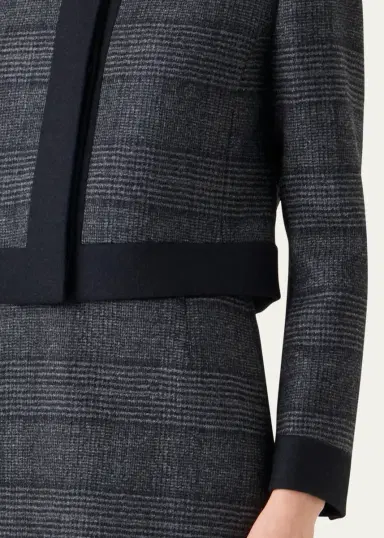 Akris Lewitt Prince of Whales Wool Short Jacket | Thumbnail 5 Akris Lewitt Prince of Whales Wool Short Jacket | Thumbnail 5