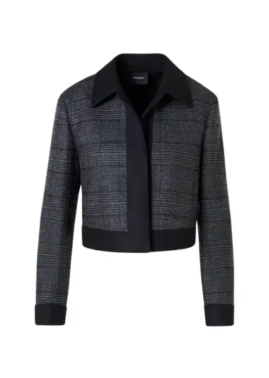 Akris Lewitt Prince of Whales Wool Short Jacket | Thumbnail 1 Akris Lewitt Prince of Whales Wool Short Jacket | Thumbnail 1