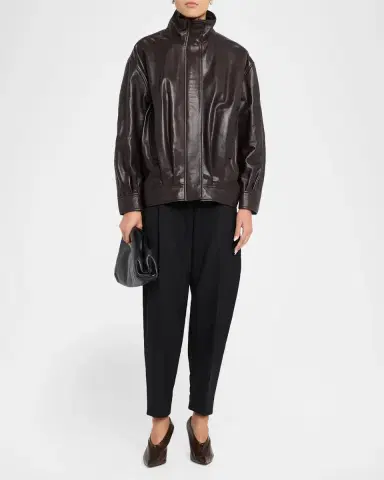 ARMA Paula Oversized Leather Jacket | Thumbnail 2 ARMA Paula Oversized Leather Jacket | Thumbnail 2