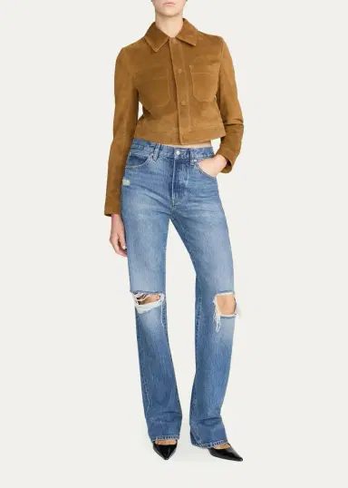 Frame The Suede Small Jacket | Thumbnail 2 Frame The Suede Small Jacket | Thumbnail 2