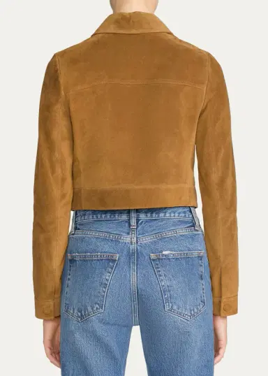 Frame The Suede Small Jacket | Thumbnail 3 Frame The Suede Small Jacket | Thumbnail 3