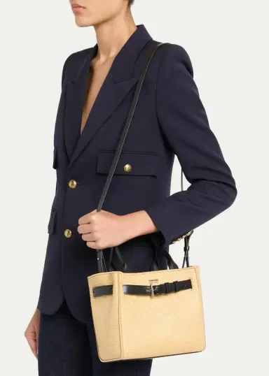 Tom Ford Audrey Small Raffia Top-Handle Bag | Thumbnail 2 Tom Ford Audrey Small Raffia Top-Handle Bag | Thumbnail 2