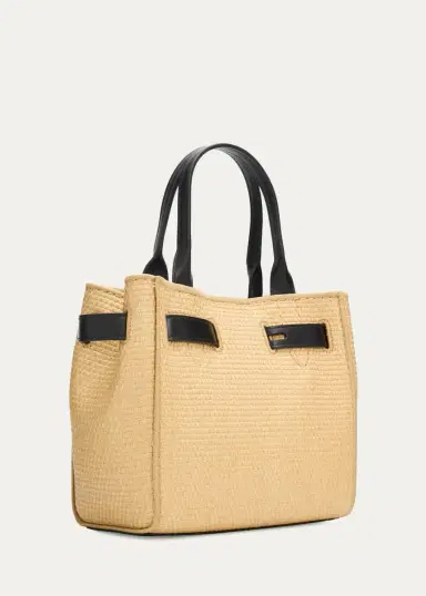 Tom Ford Audrey Small Raffia Top-Handle Bag | Thumbnail 3 Tom Ford Audrey Small Raffia Top-Handle Bag | Thumbnail 3