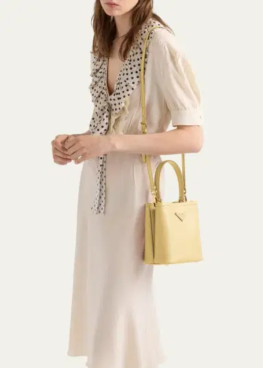 Prada Panier Saffiano Leather Top-Handle Bag | Thumbnail 2 Prada Panier Saffiano Leather Top-Handle Bag | Thumbnail 2