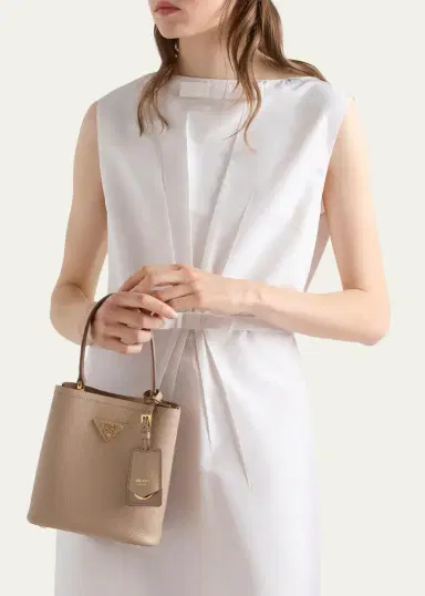 Prada Panier Saffiano Leather Top-Handle Bag | Thumbnail 7 Prada Panier Saffiano Leather Top-Handle Bag | Thumbnail 7
