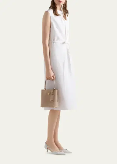 Prada Panier Saffiano Leather Top-Handle Bag | Thumbnail 9 Prada Panier Saffiano Leather Top-Handle Bag | Thumbnail 9