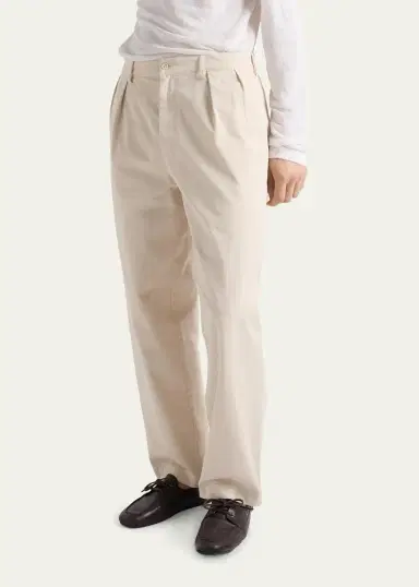 Prada Men's Gabardine Pleated Pants | Thumbnail 4 Prada Men's Gabardine Pleated Pants | Thumbnail 4
