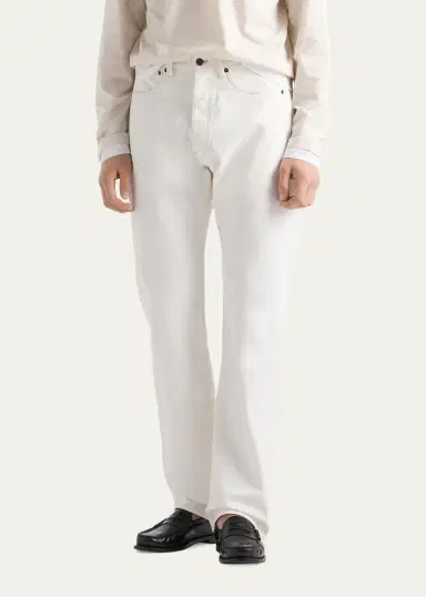 Prada Men's Denim Straight Leg Five-Pocket Pants | Thumbnail 4 Prada Men's Denim Straight Leg Five-Pocket Pants | Thumbnail 4