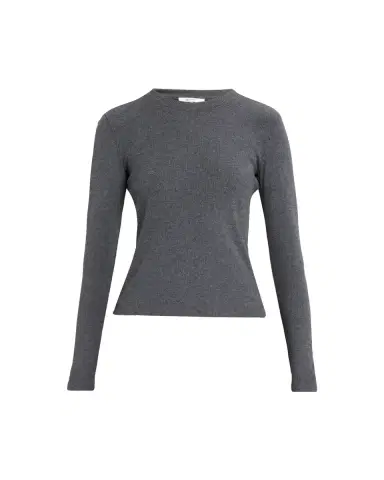 Frame The Long-Sleeve Rib Crewneck Top | Thumbnail 2 Frame The Long-Sleeve Rib Crewneck Top | Thumbnail 2