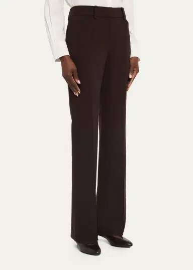 Lafayette 148 New York Reade Flare-Leg Stretch Wool Pants | Thumbnail 4 Lafayette 148 New York Reade Flare-Leg Stretch Wool Pants | Thumbnail 4