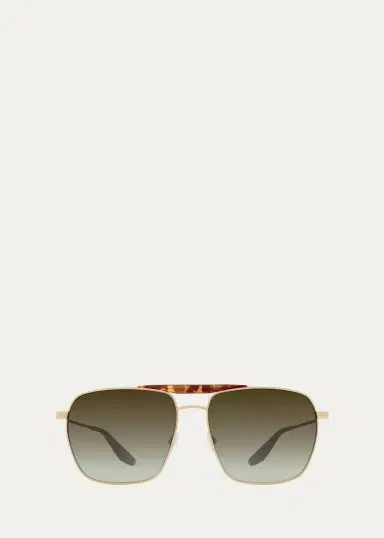 BARTON PERREIRA Men's Bhanot Titanium Aviator Sunglasses | Thumbnail 3 BARTON PERREIRA Men's Bhanot Titanium Aviator Sunglasses | Thumbnail 3
