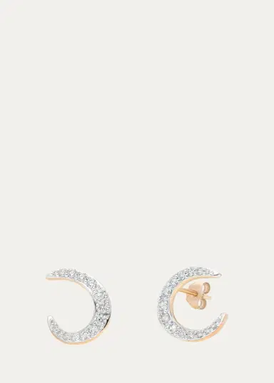 Marie Mas 18K Rose Gold Radiant Diamond Hoop Earrings | Thumbnail 3 Marie Mas 18K Rose Gold Radiant Diamond Hoop Earrings | Thumbnail 3