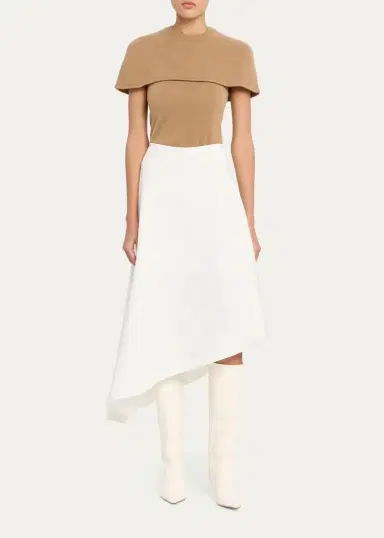 Simkhai Yuki Short-Sleeve Cashmere Cape Top | Thumbnail 2 Simkhai Yuki Short-Sleeve Cashmere Cape Top | Thumbnail 2