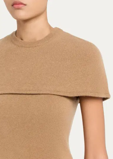 Simkhai Yuki Short-Sleeve Cashmere Cape Top | Thumbnail 5 Simkhai Yuki Short-Sleeve Cashmere Cape Top | Thumbnail 5