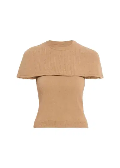Simkhai Yuki Short-Sleeve Cashmere Cape Top | Thumbnail 1 Simkhai Yuki Short-Sleeve Cashmere Cape Top | Thumbnail 1