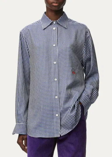 Loewe Gingham Button-Front Shirt | Thumbnail 4 Loewe Gingham Button-Front Shirt | Thumbnail 4